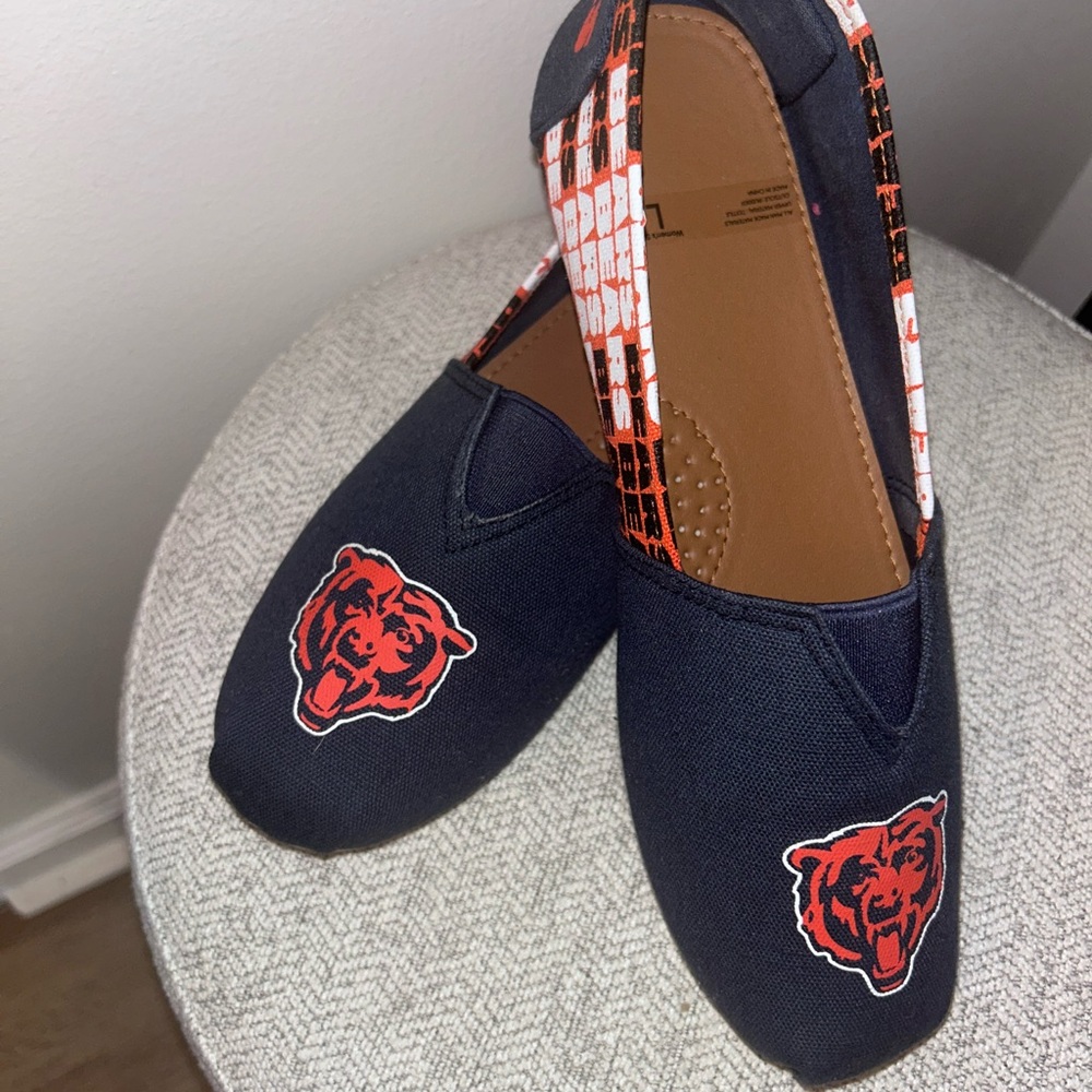 NFL-Chicago Bears Canvas Slip-On Shoes